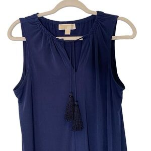 Michael Michael Kors navy‎ nautical knit sleeveless dress. Size M